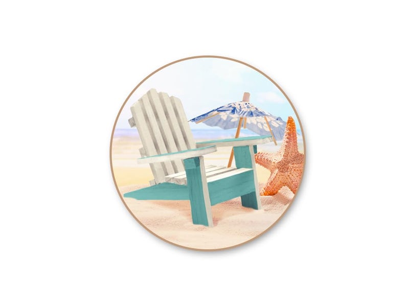 Multicraft Beach Adirondack Chair Miniature Wood for Dollhouses, Displays, Crafting, DIY - 5 Inches - Image 4
